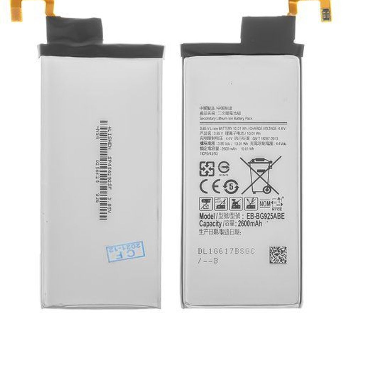GENERICO - BATERIA SAMSUNG S6 EDGE  TORIGINAL-SM NUEVO