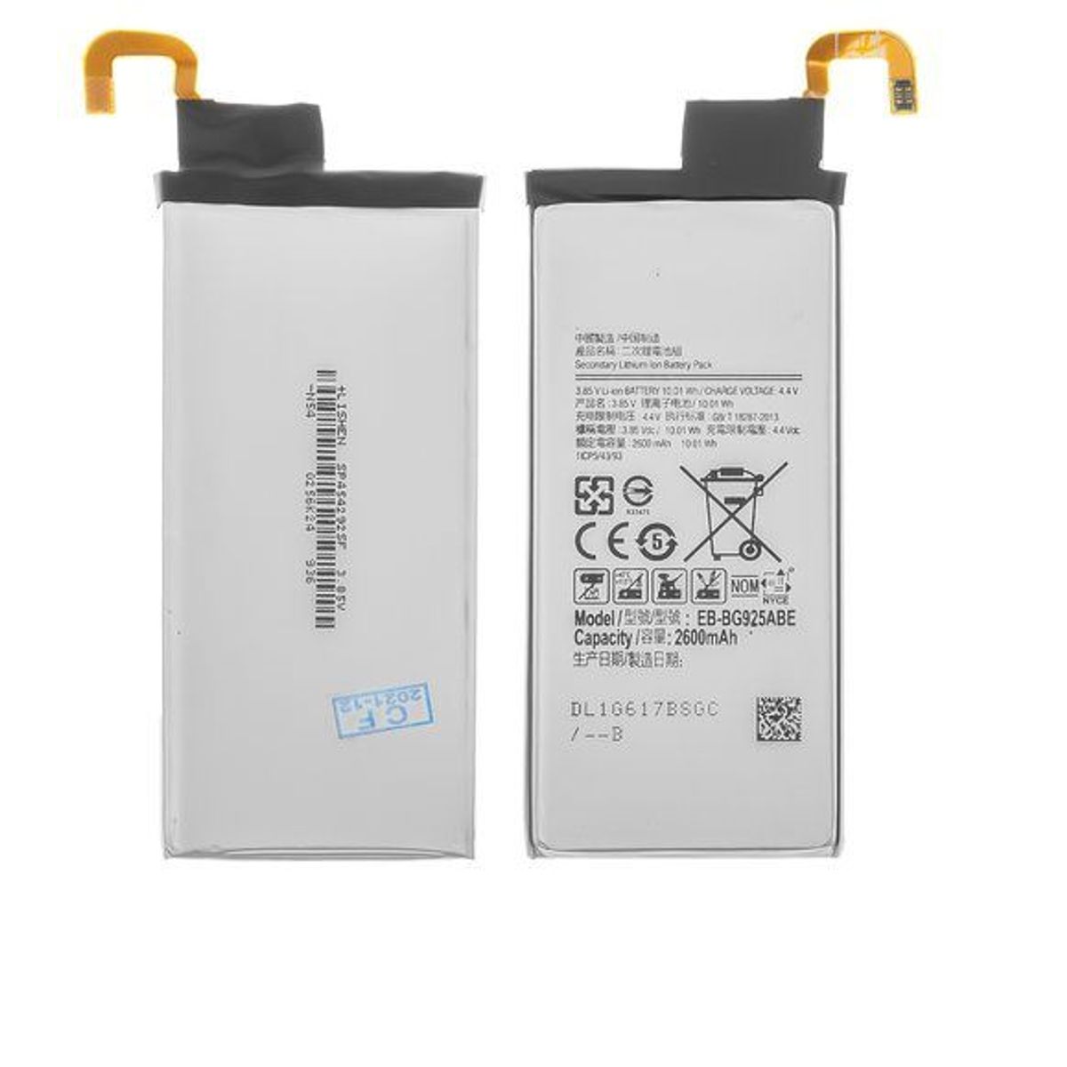 GENERICO - BATERIA SAMSUNG S6 EDGE  TORIGINAL-SM NUEVO