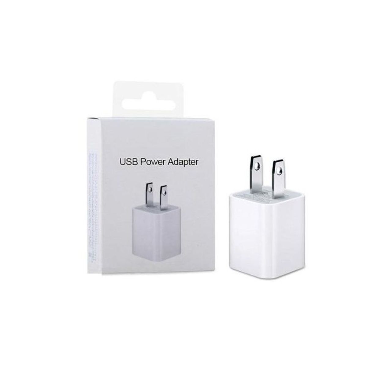 GENERICO - Cargador Cubo Iphone Ipod 5w Adaptador Corriente - Blanco