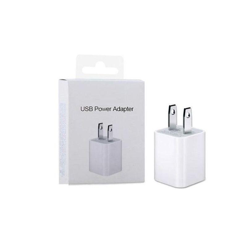 GENERICO - Cargador Cubo Iphone Ipod 5w Adaptador Corriente - Blanco