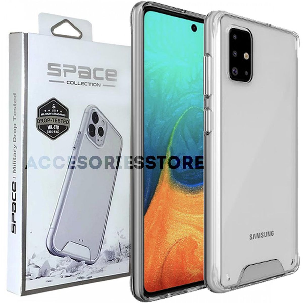 GENERICO - Space Collection Samsung Galaxy A51 Funda Anticaída - Transparente