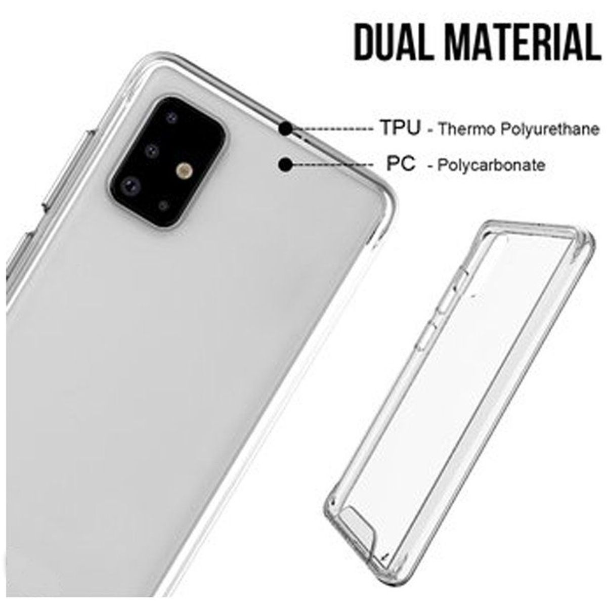 GENERICO - Case Space Anticaida Para Samsung A13 5G - Transparente