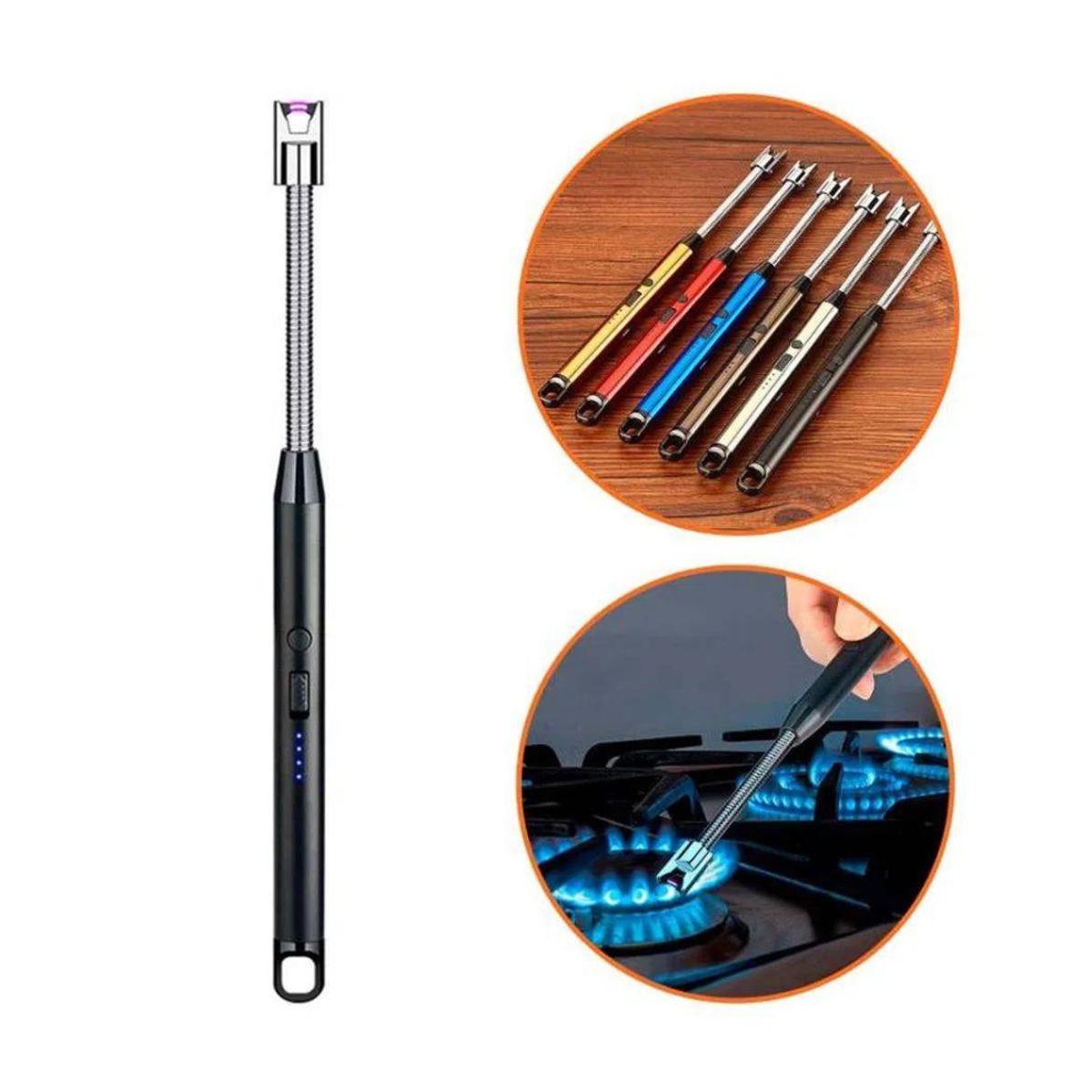 GENERICO - Encendedor Eléctrico Recargable Flexible 360°