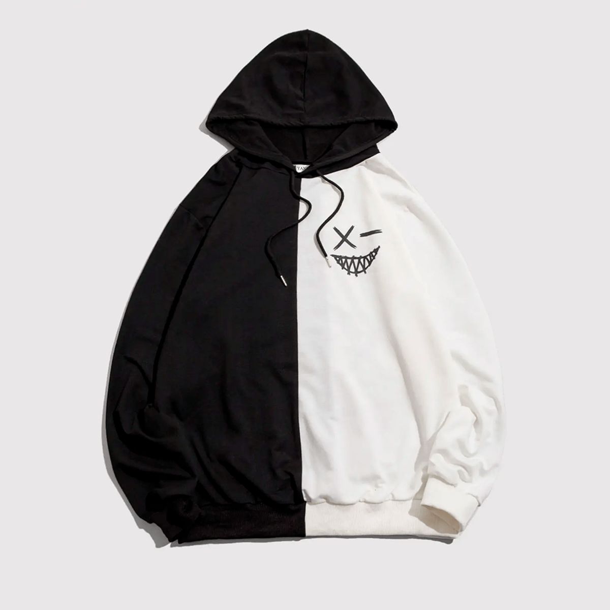 YANSUS - Polera Hombre Yansus Bicolor Negro Blanco