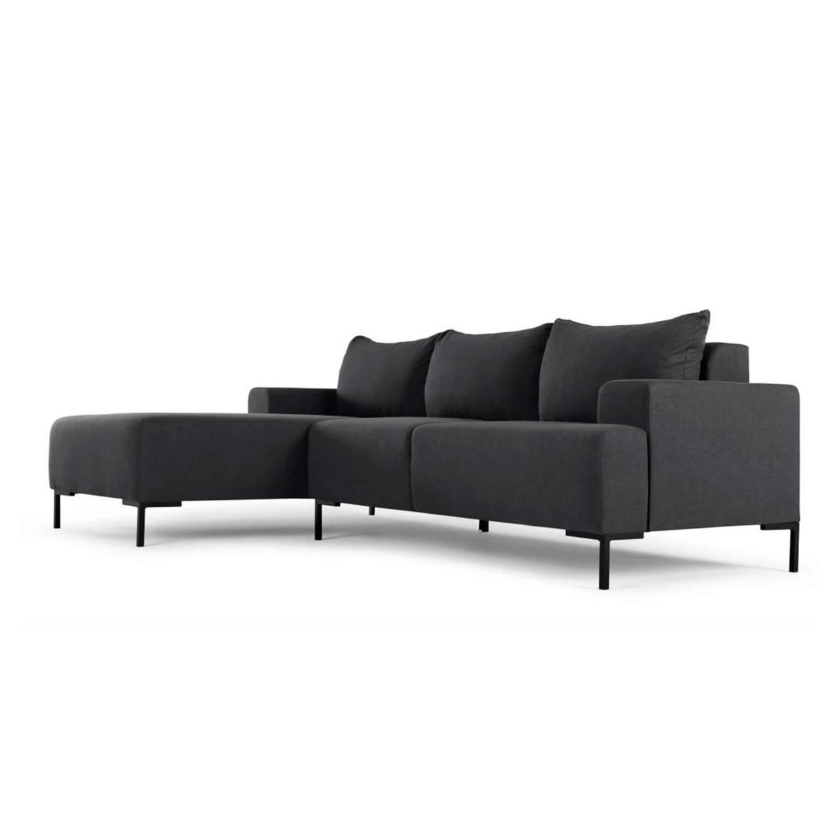 YOLODECORO - Sofá Esquinero Oskar 3 Cuerpos Con Chaise Longue Izquierdo Gris