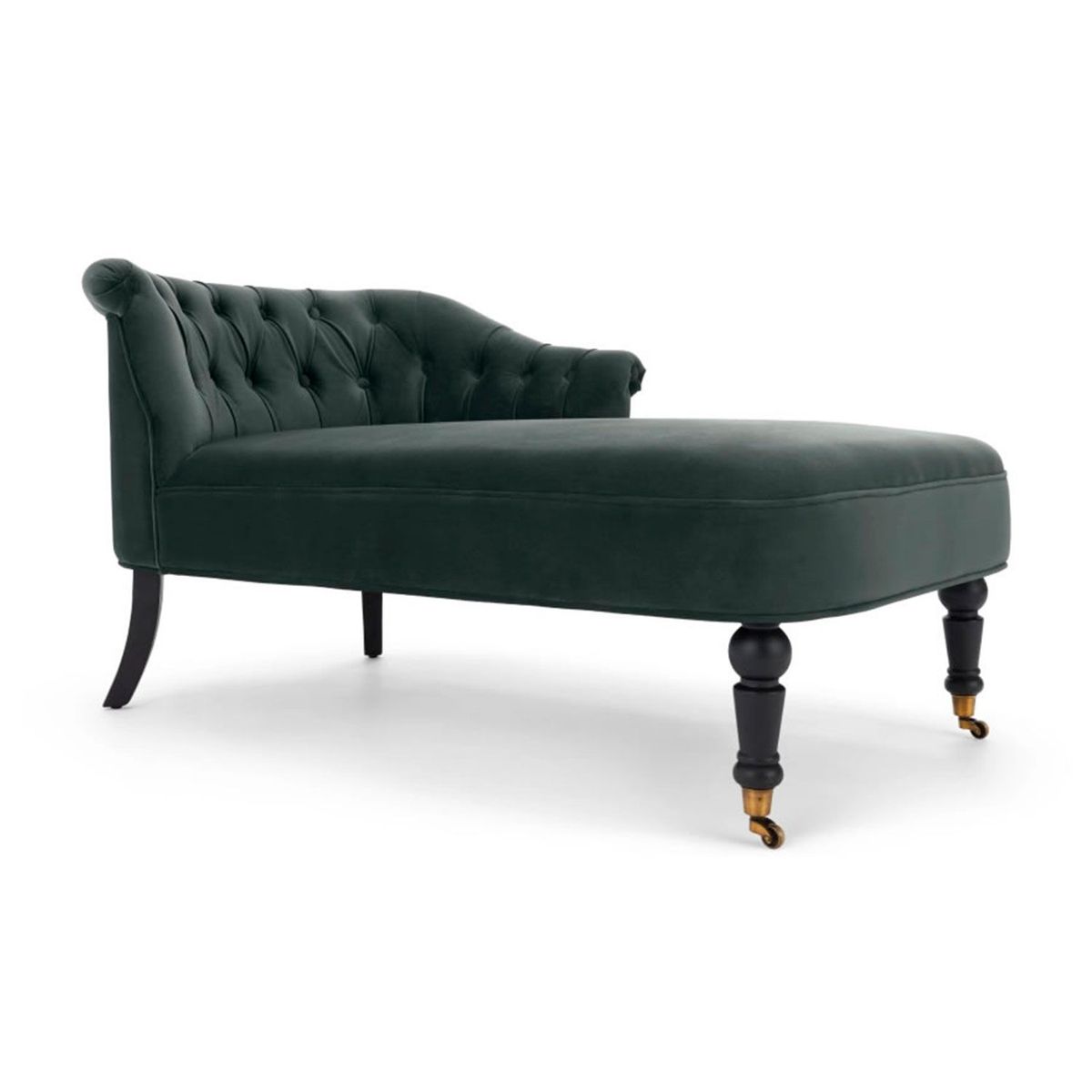 YOLODECORO - Chaise Longue Bouji 2 Cuerpos Derecho Gris Medianoche