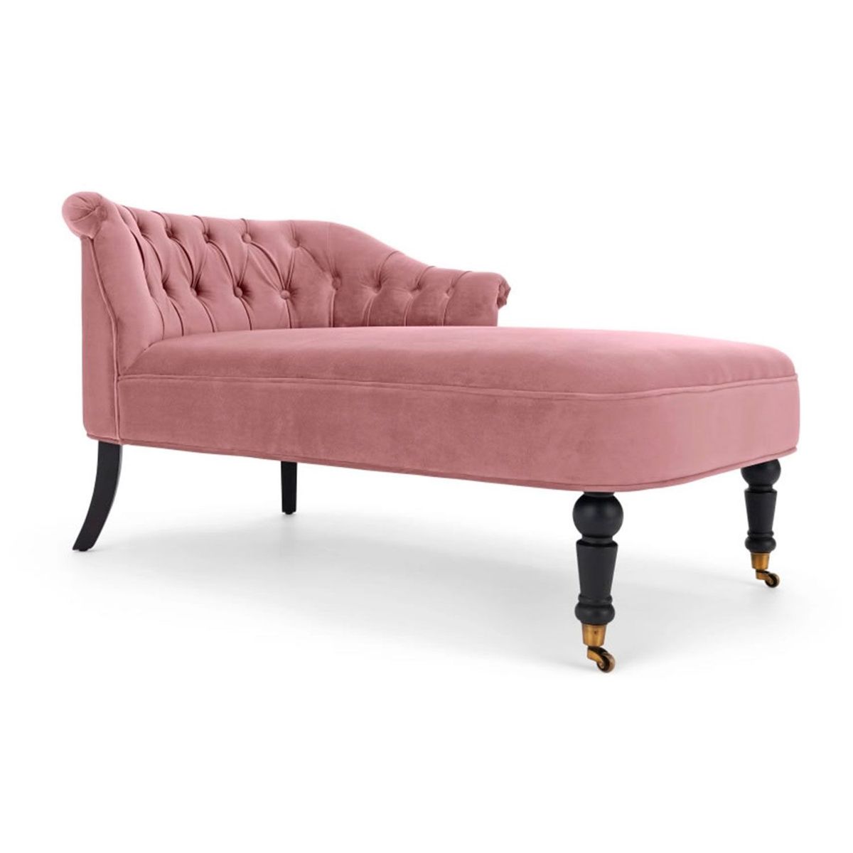 YOLODECORO - Chaise Longue Bouji 2 Cuerpos Derecho Rosa Envejecido