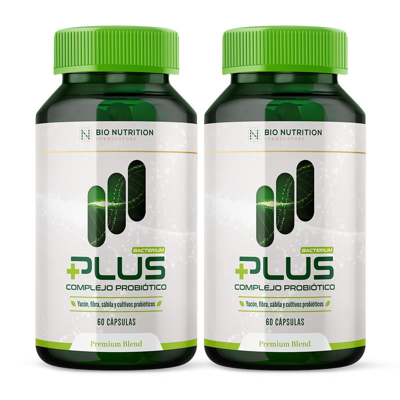 BACTERIUM - Bacterium Plus Complejo Probiótico x 2 - 60 cápsulas c/u