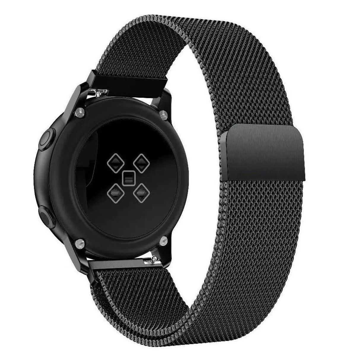 GENERICO - Correa Milanese para Samsung Galaxy Watch Active 1 / 2 - Negro