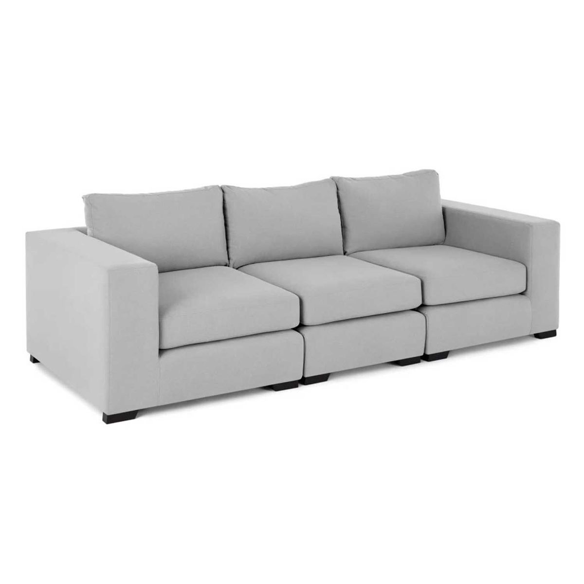 YOLODECORO - Sofá Modular Mortimer 3 Cuerpos Gris Tiza