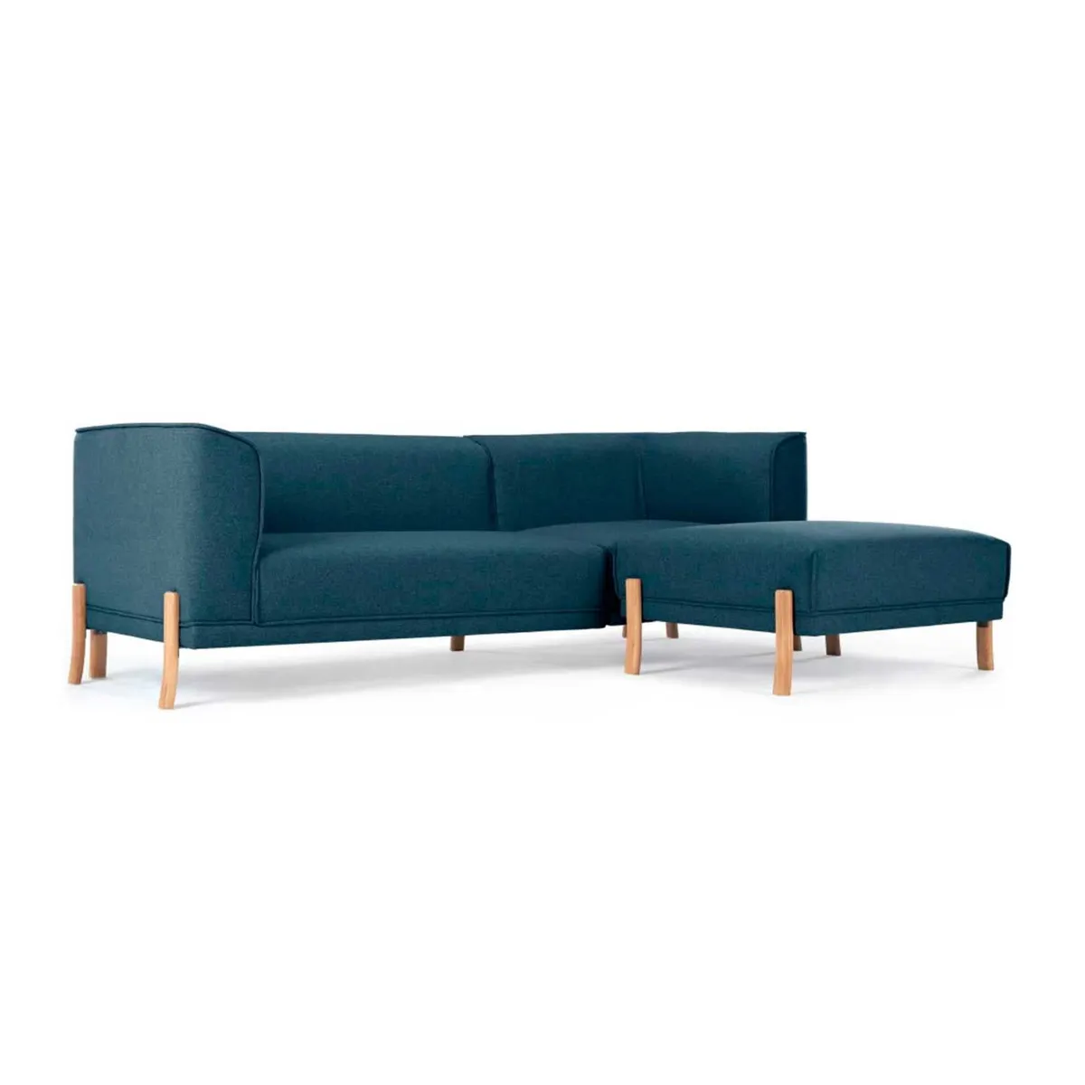 YOLODECORO - Sofá Esquinero Magnus 3 Cuerpos Con Chaise Longue Derecho Azul