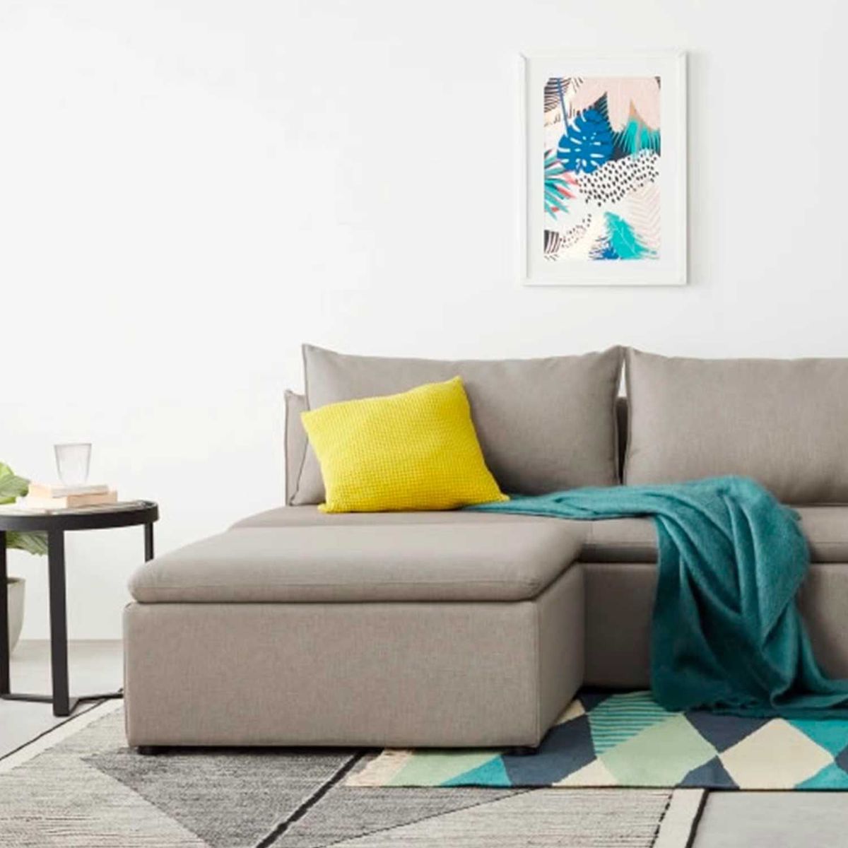 YOLODECORO - Otomana Para Sofá Modular Victor Gris Agata