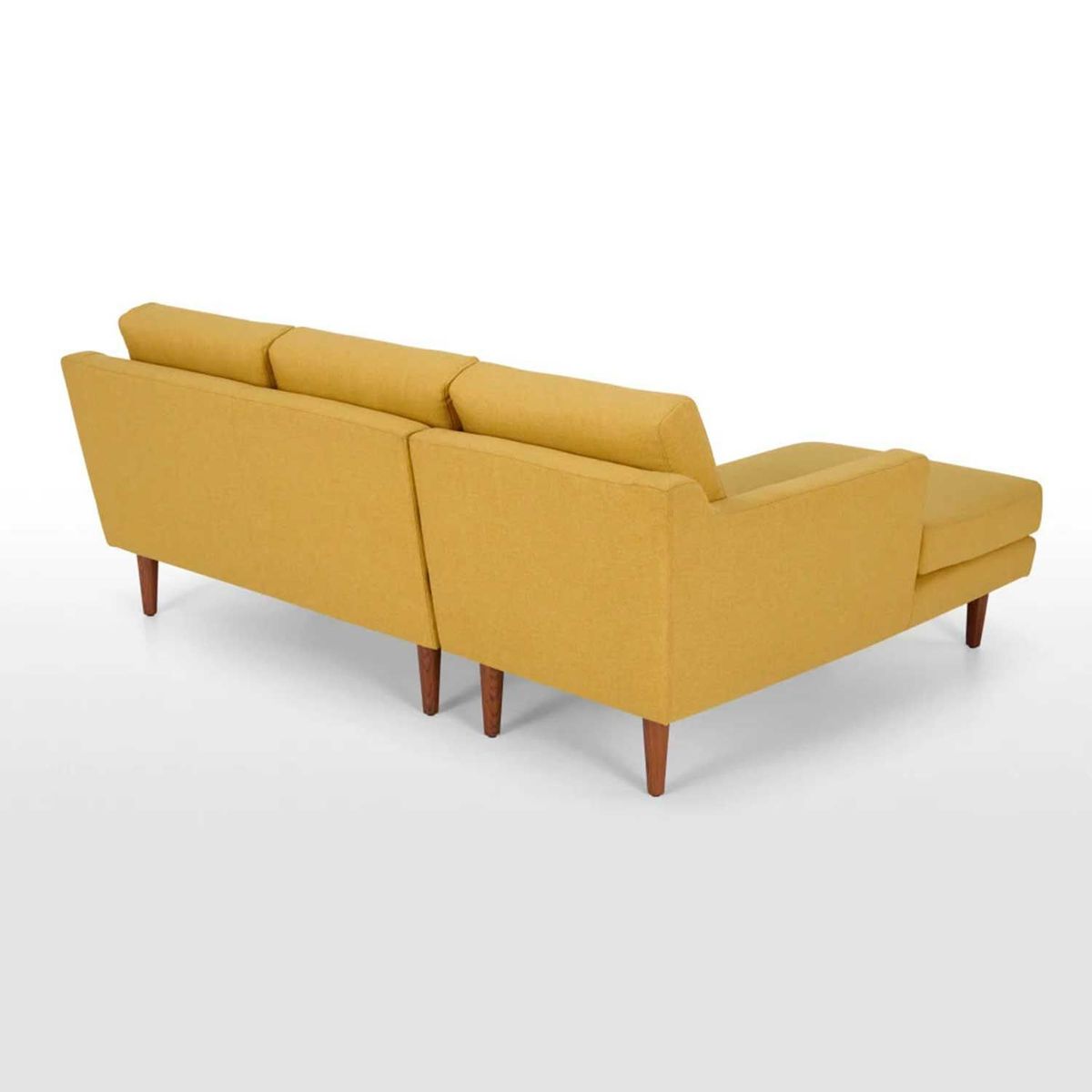 YOLODECORO - Sofá Esquinero Walker 3 Cuerpos Con Chaise Longue Izquierdo Amarillo