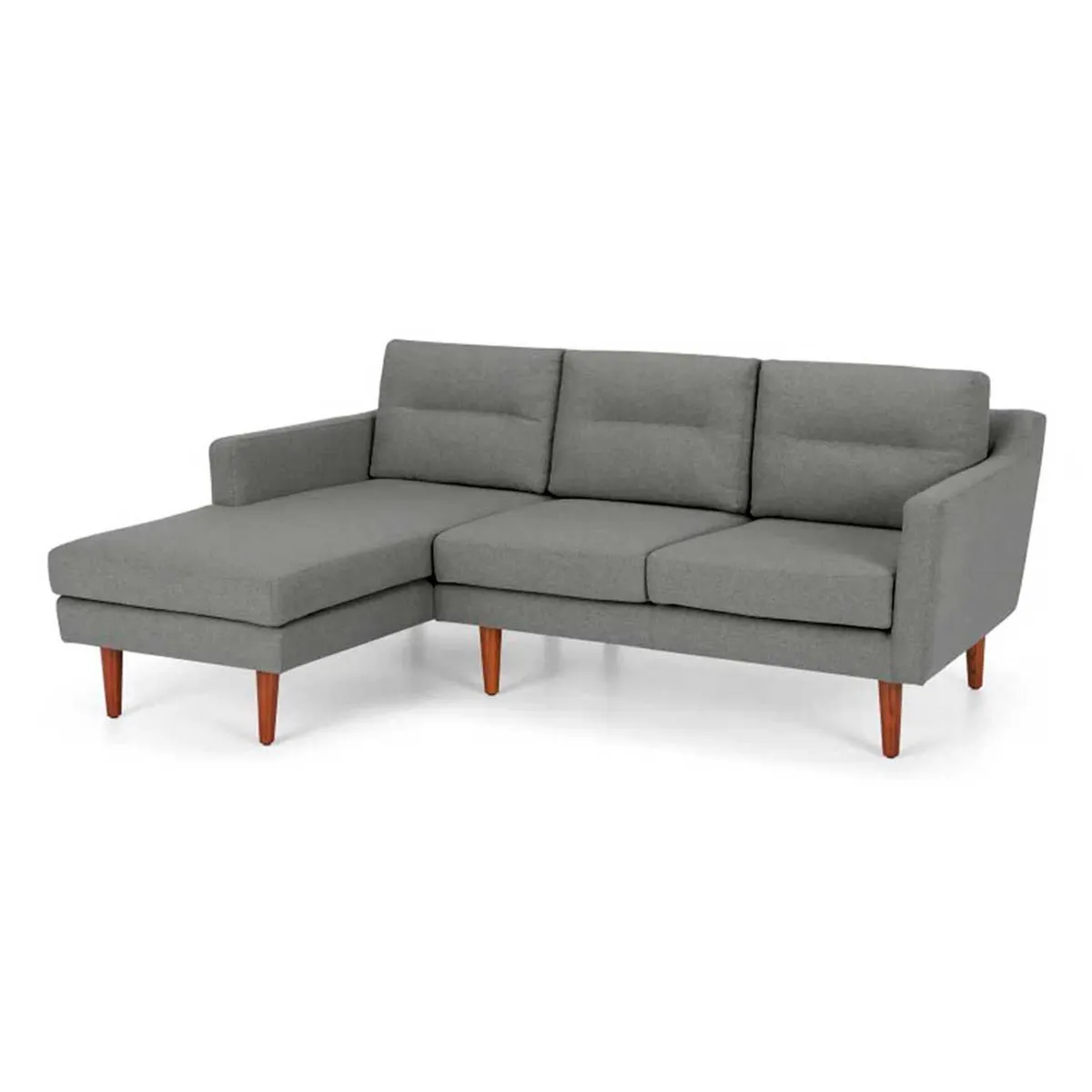 YOLODECORO - Sofá Esquinero Walker 3 Cuerpos Con Chaise Longue Izquierdo Gris