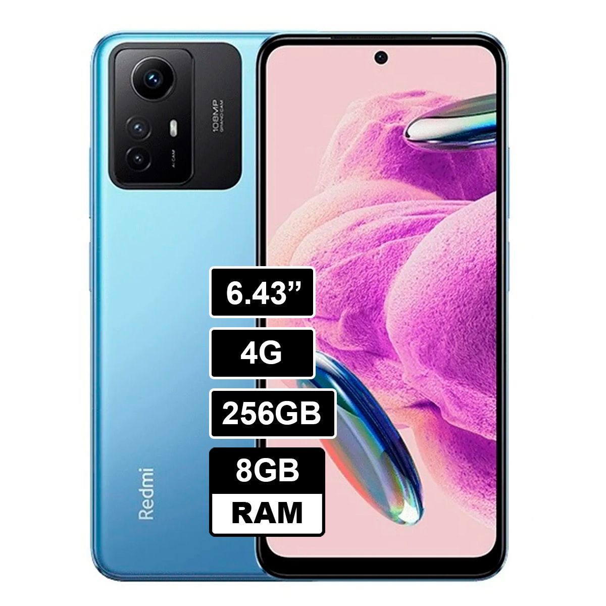 XIAOMI - REDMI NOTE 12S 4G 256GB 8GB - AZUL
