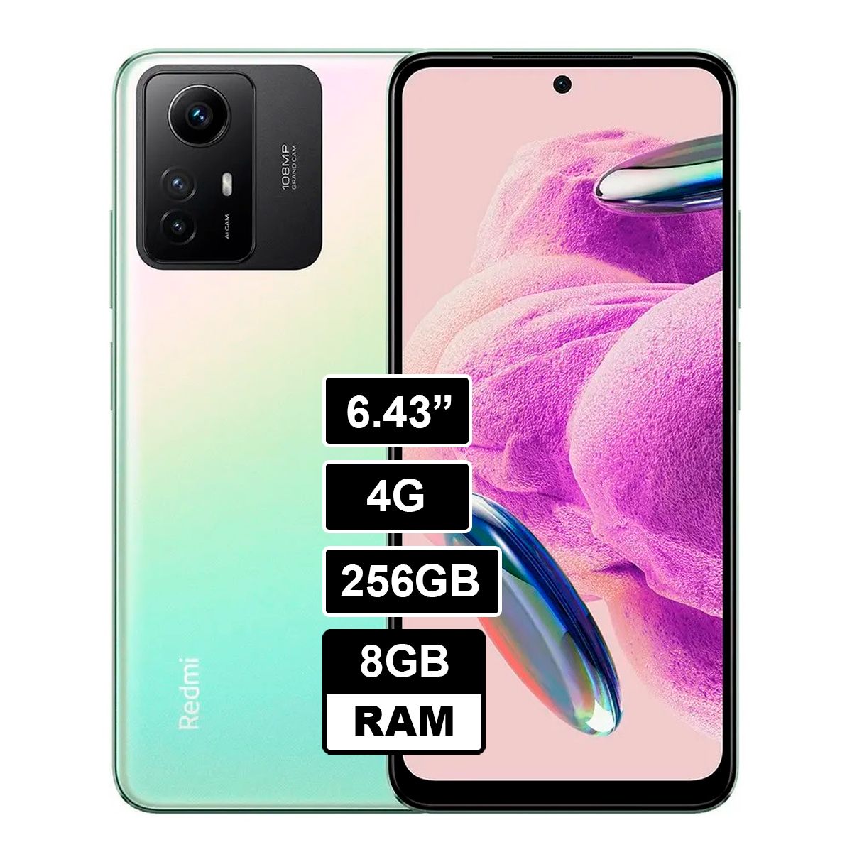 XIAOMI - REDMI NOTE 12S 4G 256GB 8GB - VERDE