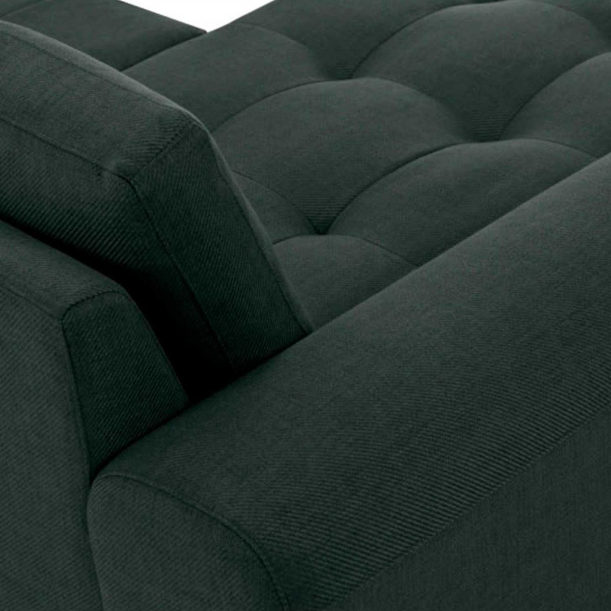 YOLODECORO - Sofá Esquinero Vittorio 3 Cuerpos Con Chaise Longue Izquierdo Gris