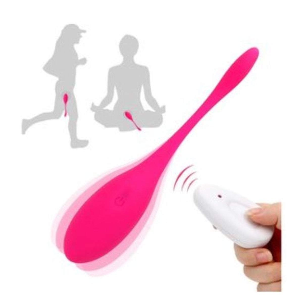 GENERICO - Vibrador remoto a distancia de 19cmx35cm