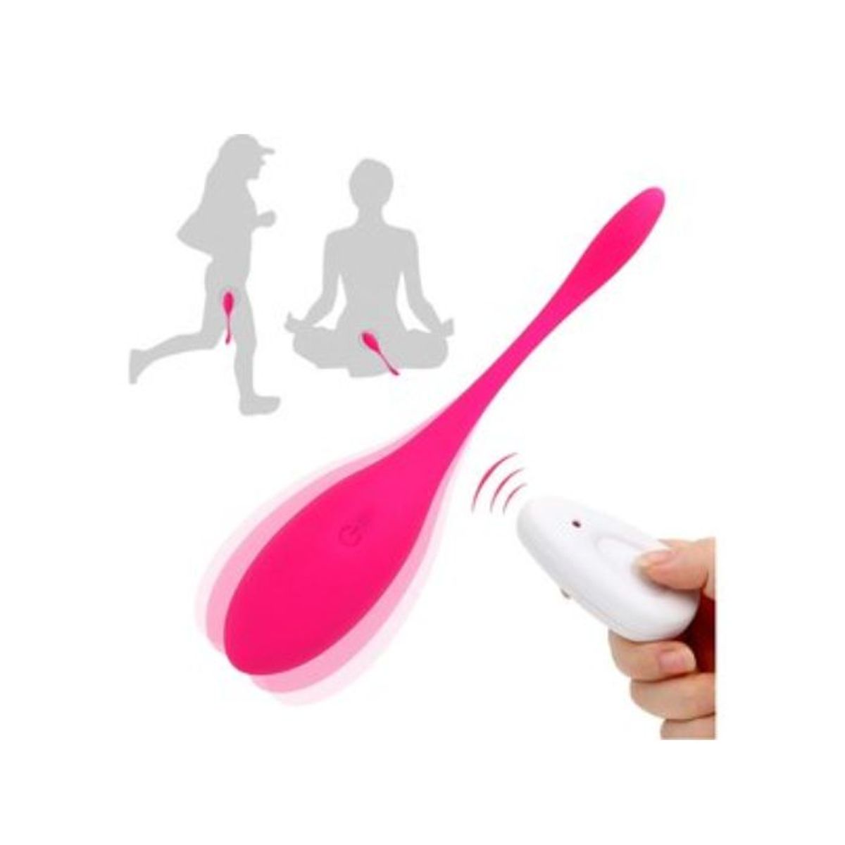 GENERICO - Vibrador remoto a distancia de 19cmx35cm