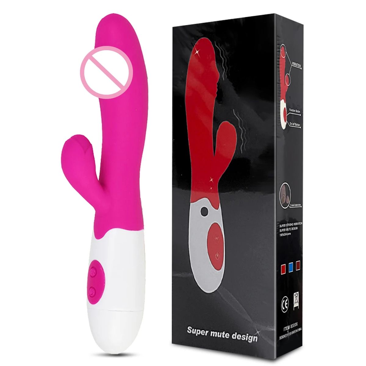 GENERICO - Potente vibrador de 10 velocidades hecho de Silicona