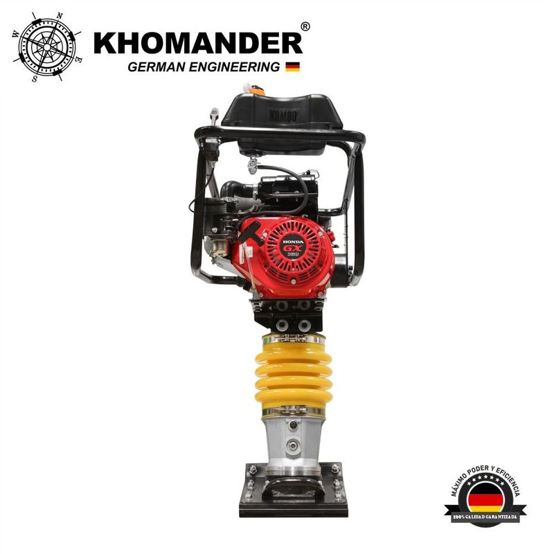 KHOMANDER - VIBRO APISONADORA SALTARIN CON MOTOR HONDA GX160 SIN TAPA - KHOMANDER