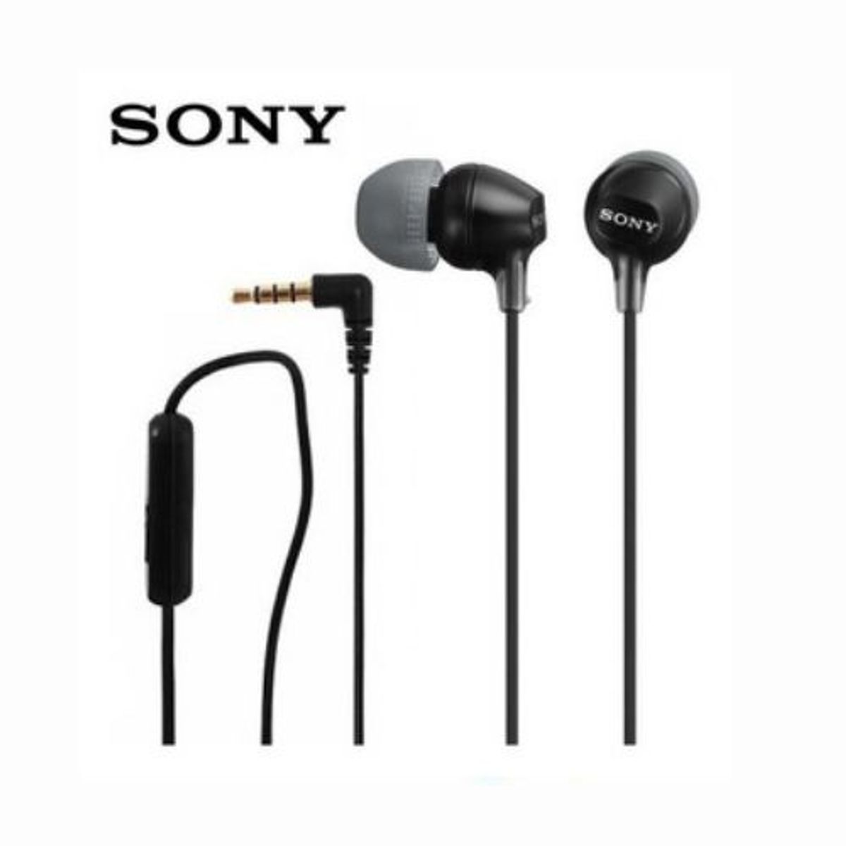SONY - Audífonos Sony MDR-EX15AP Extra Bass- Negro.