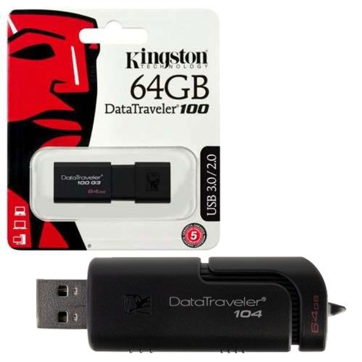 KINGSTON - Memoria Usb Kingston 64gb Original