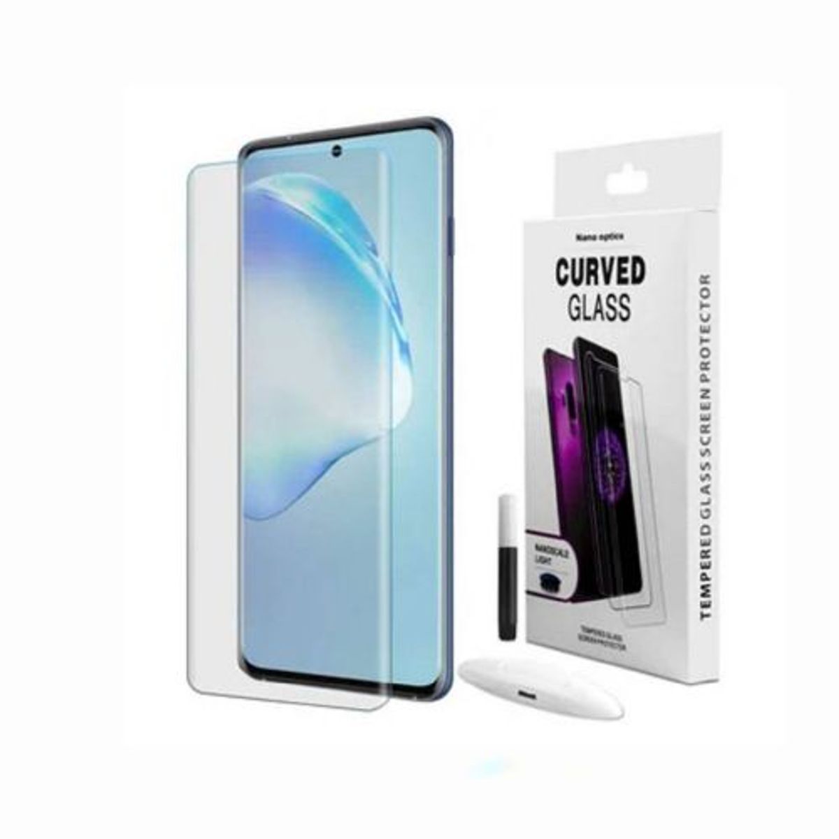 GENERICO - Vidrio Templado UV Samsung Note 20 Ultra Transparente.