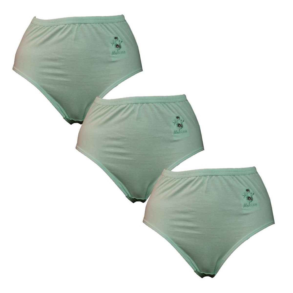 MONINA - Pack x3 trusa Clásica Monina Verde Agua