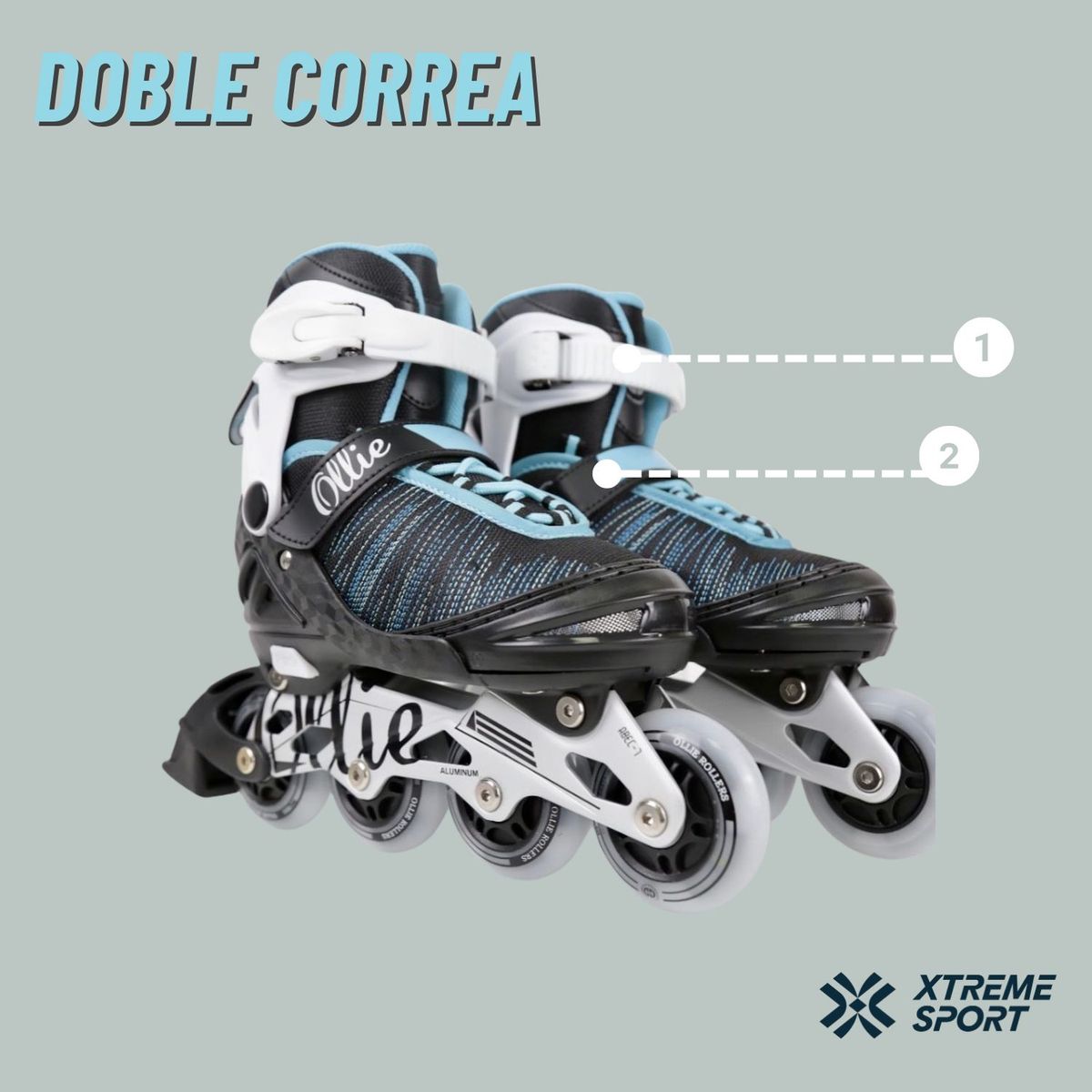 OLLIE - Patines Lineal Fitness 34 al 37 Graduable