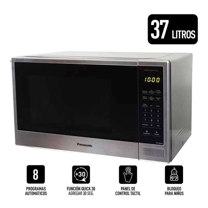 PANASONIC - Horno Microondas Panasonic NN-SB646 - Gris 37L