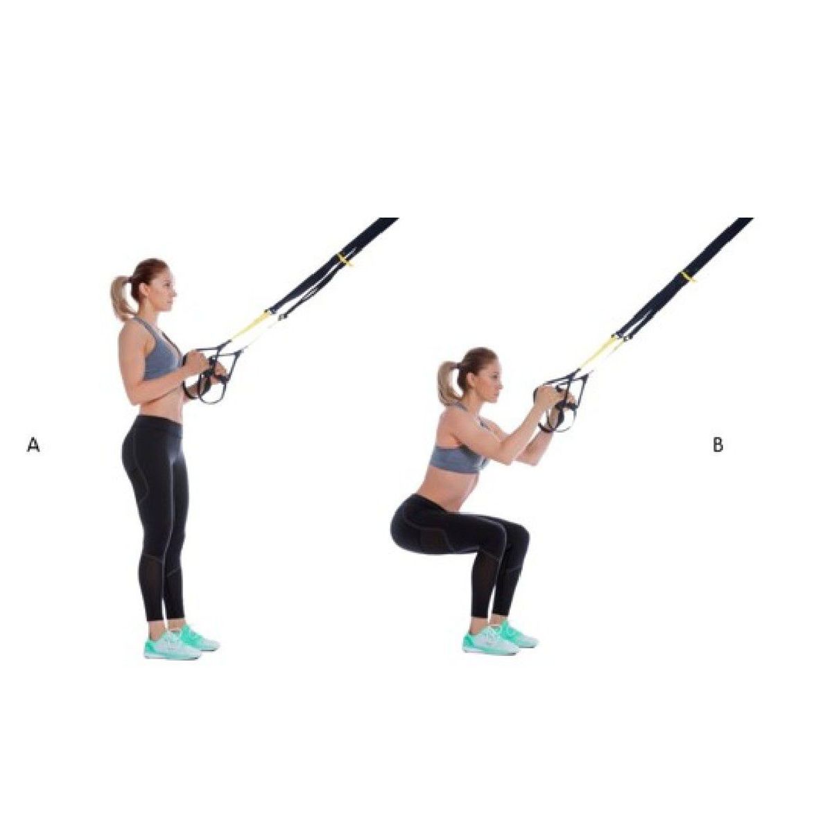 TODO FIT - Cintas de Suspensión Deportiva TRX Celeste  Full Body Workout
