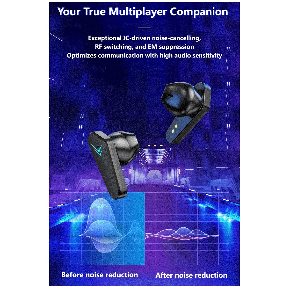 TWS - Audifono Bluetooth Gamer X15 2023