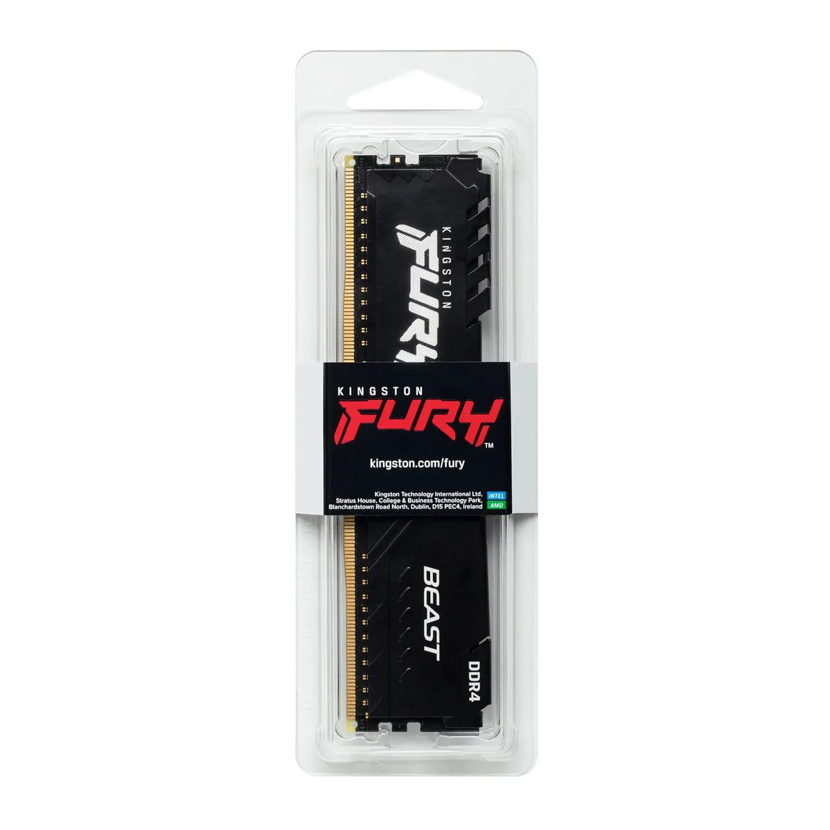 KINGSTON - Memoria RAM Kingston FURY Beast 8GB DDR4 3600MHz CL17 KF436C17BB8