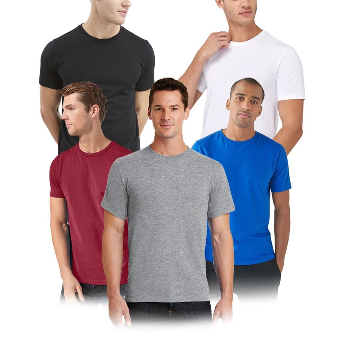 BOSTON - Pack x5 Polo Boston Cuello Redondo - Multicolor..