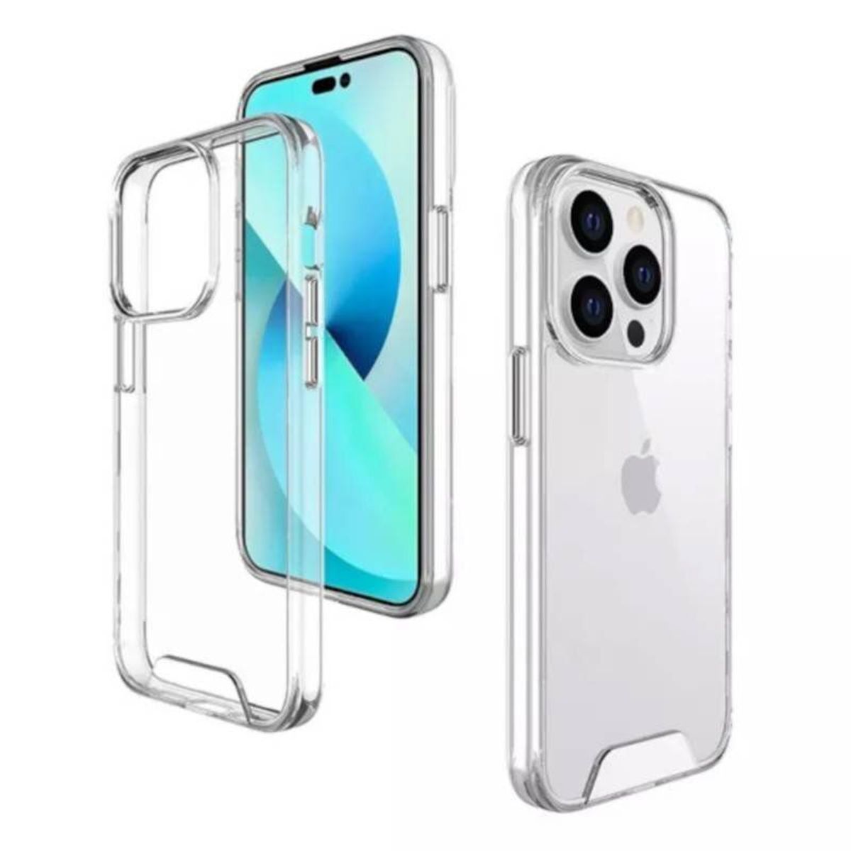 GENERICO - Case Space Funda iPhone 14 PRO MAX -Transparente
