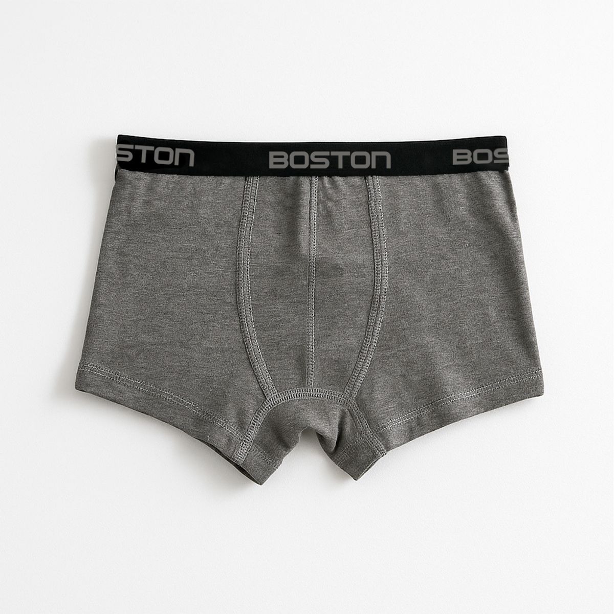 BOSTON - Pack x3 Bóxer Corto Boston Kids Plomo Oscuro