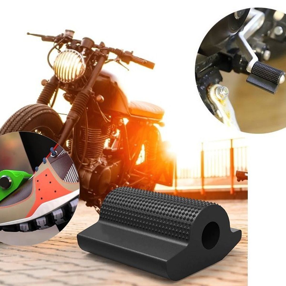 GENERICO - Protector Palanca De Cambios De Moto Pedal Zapatos Calzado