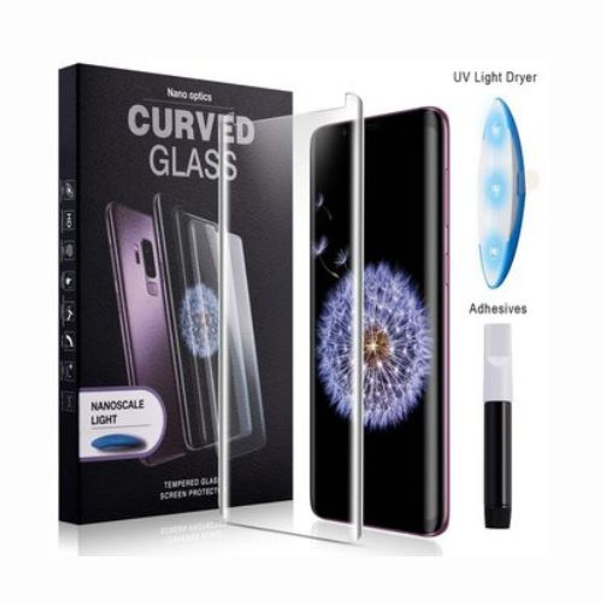 GENERICO - Vidrio Templado UV Samsung Galaxy S9 Transparente.