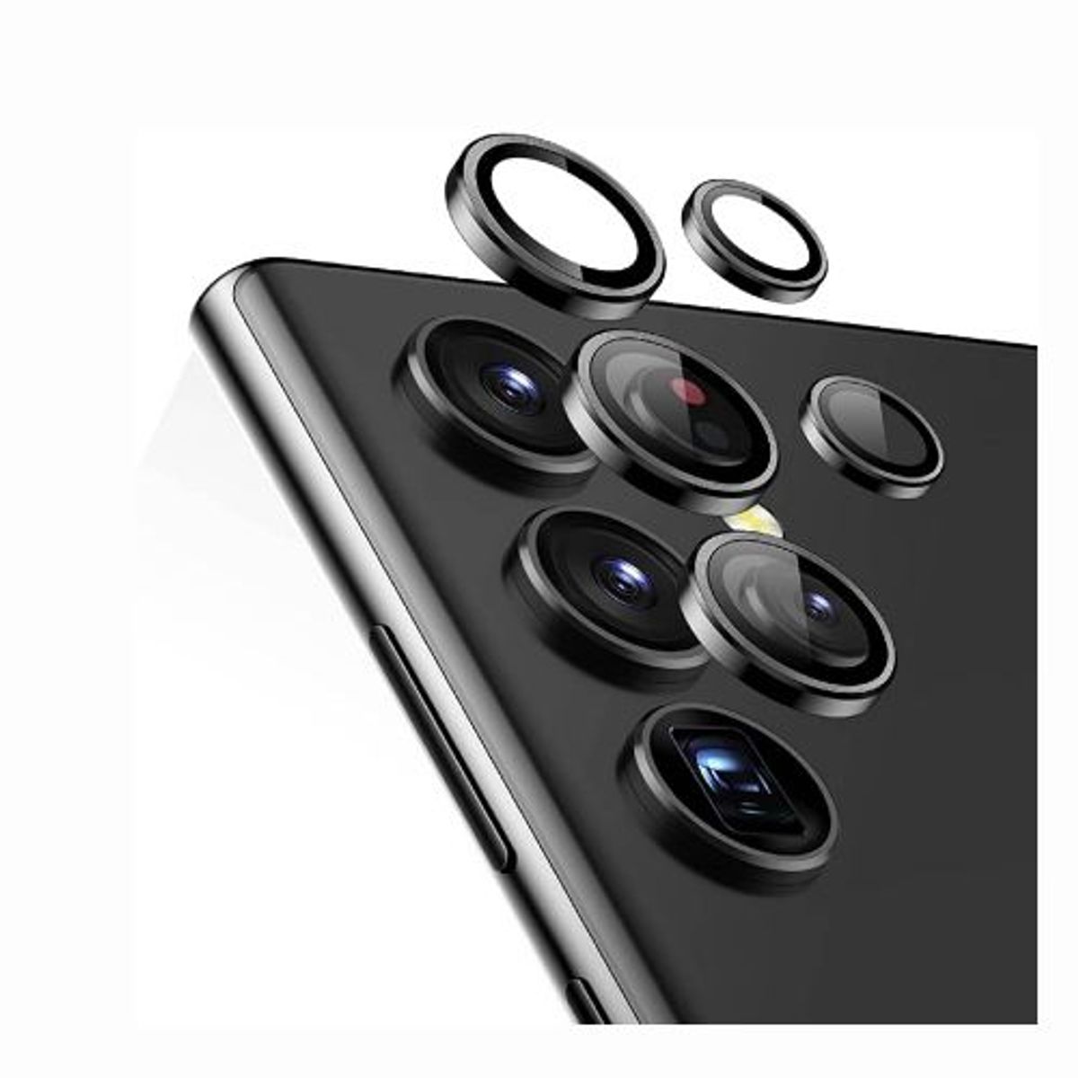 GENERICO - Protector de Lente para Samsung S23 Ultra - Indiviual Negro