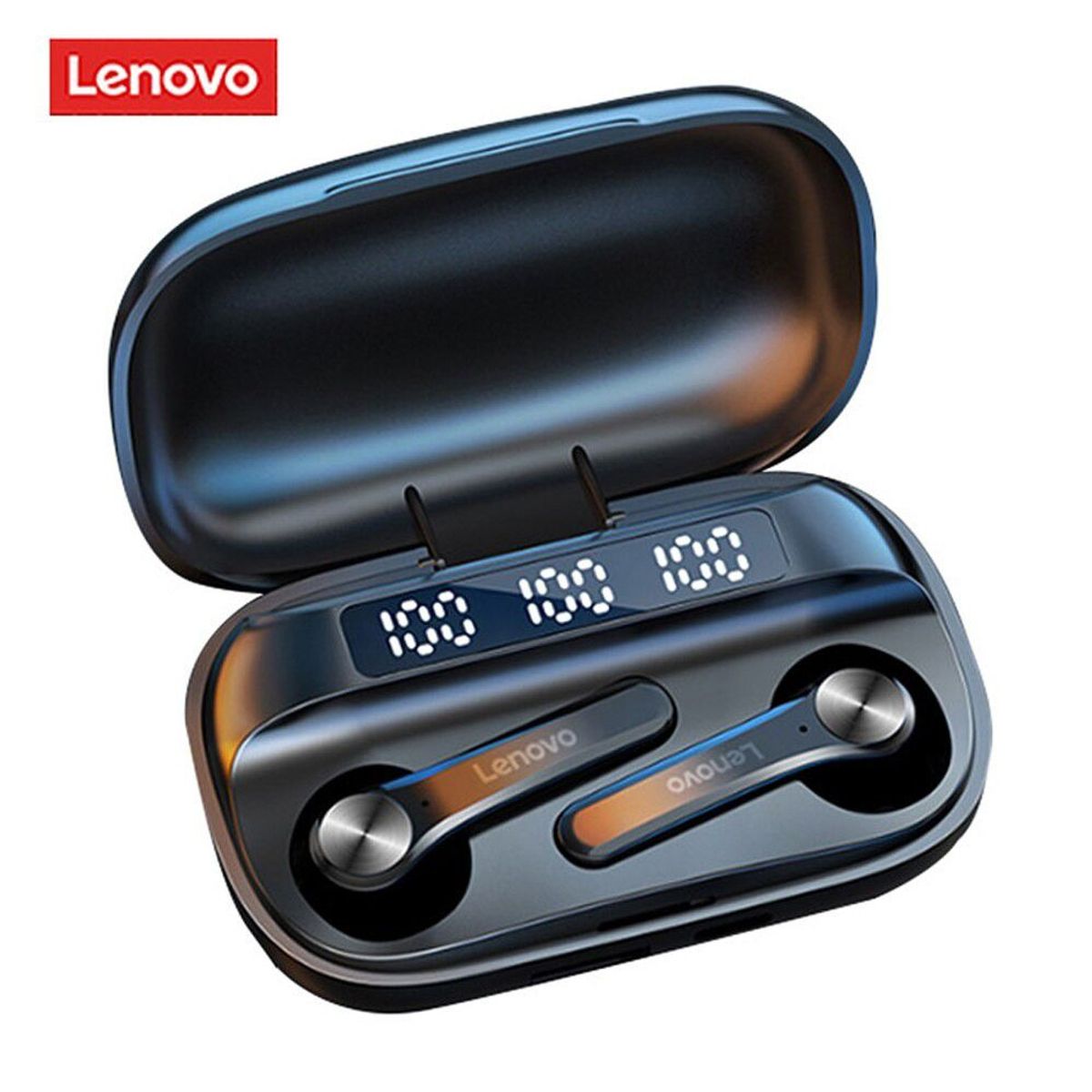 LENOVO - Audifono Lenovo QT81 TWS IPX4 Pantalla Led y PowerBank