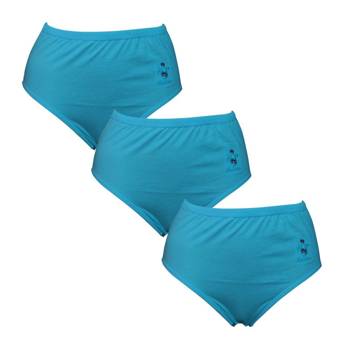 MONINA - Pack x3 trusa Clásica Monina turquesa