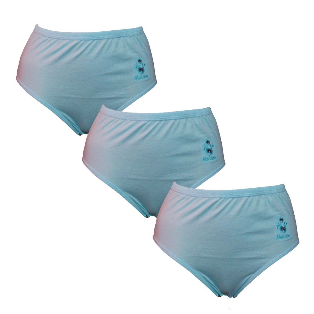 MONINA - Pack x3 trusa Clásica Monina Celeste