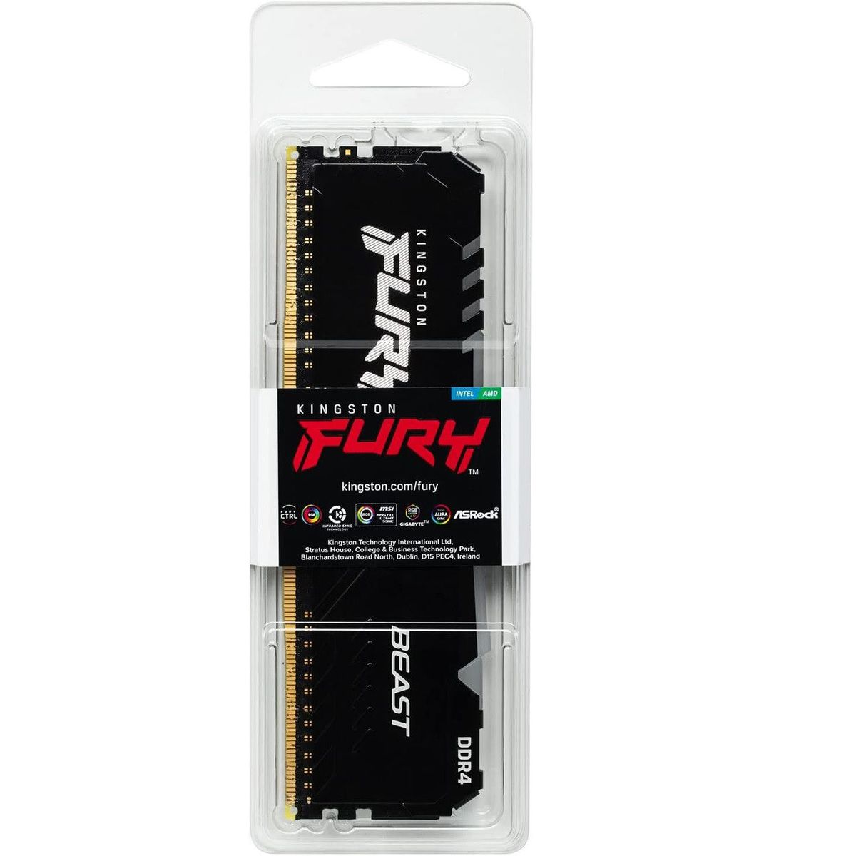 KINGSTON - Memoria RAM Kingston FURY Beast 32GB DDR4 3200MHz CL16 KF432C16BBA32