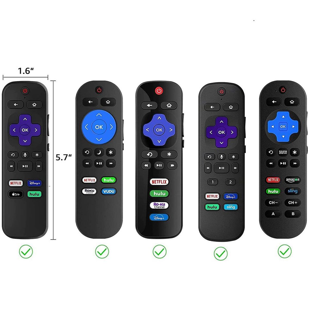 CASE - Funda Protectora Para Control Remoto Roku Express 4K-Roja