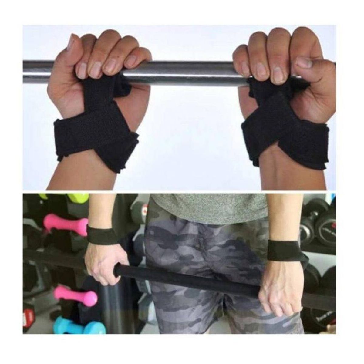GENERICO - Straps soporte de muñeca levantamiento de pesas
