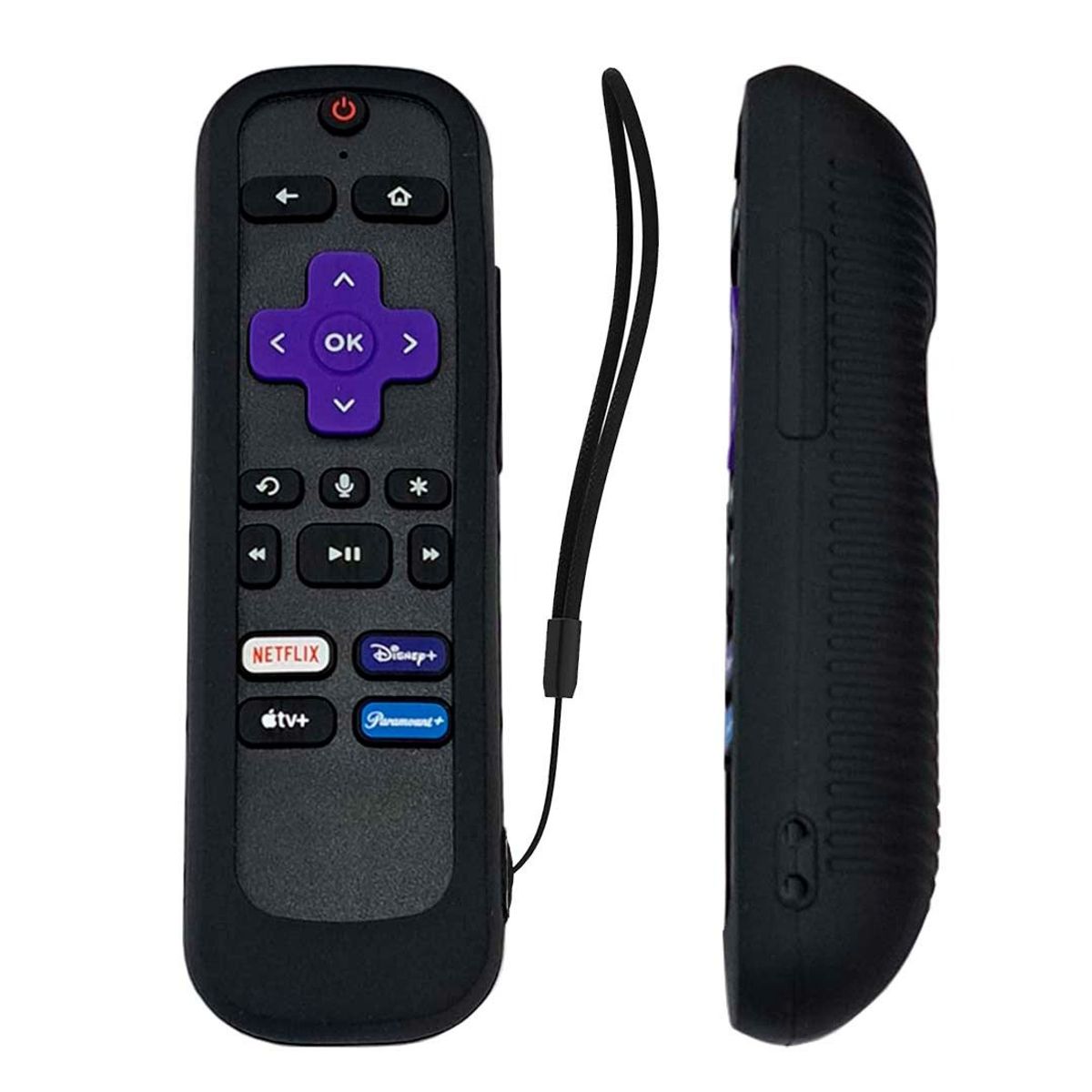 CASE - Funda Protectora Para Control Remoto Roku Express 4K-Negro