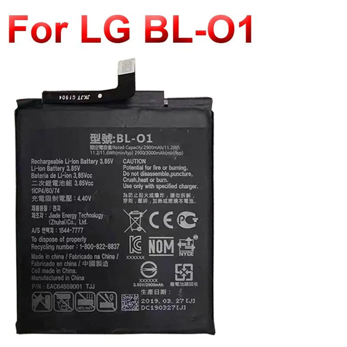 GENERICO - BATERIA  LG K20 2019   BL-01  TORIGINAL-SM  NUEVO