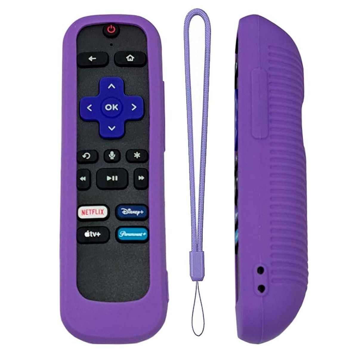 CASE - Funda Protectora Para Control Remoto Roku Express 4K-Morado