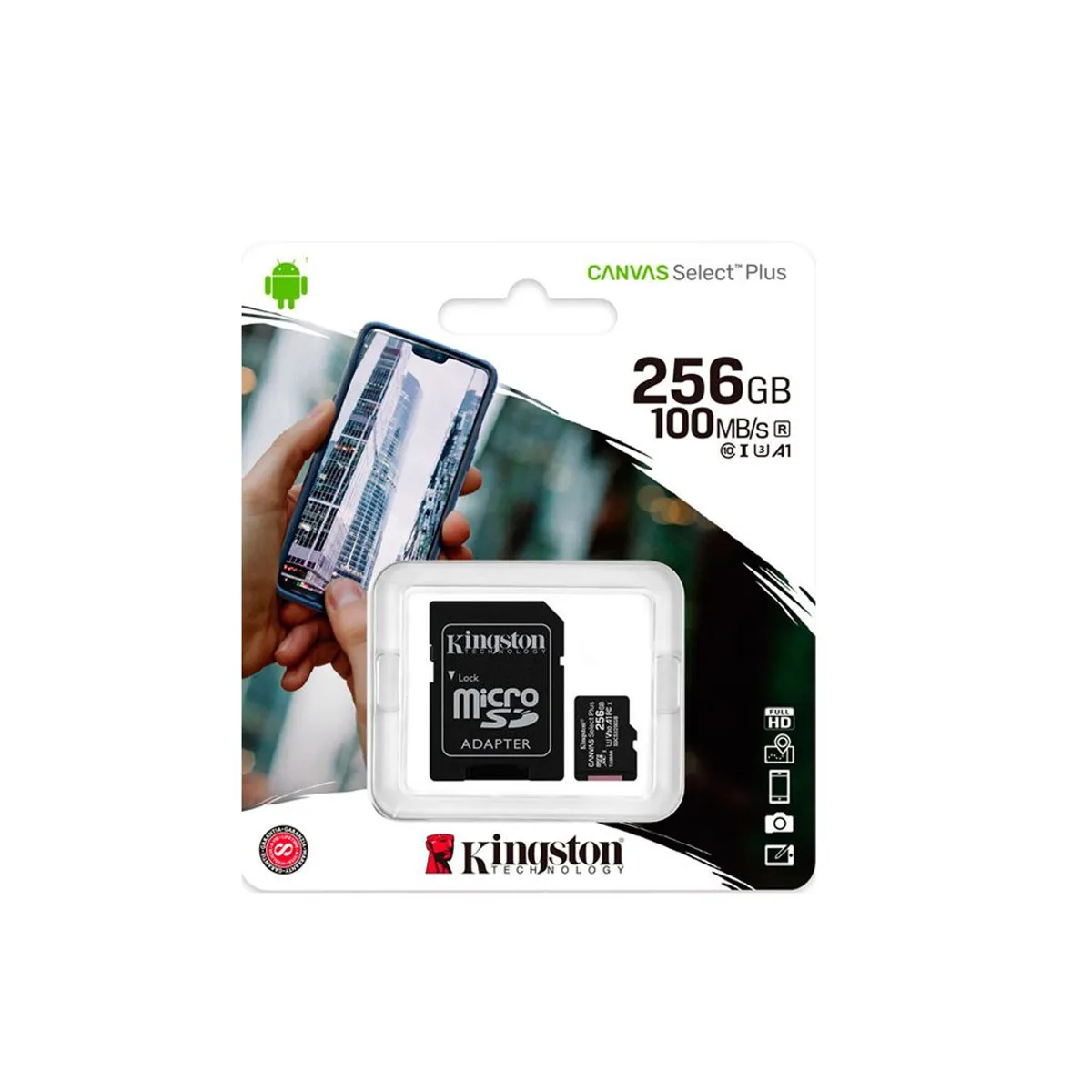 KINGSTON - Memoria Micro SD 256GB Kingston Clase 10
